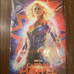 Brand new captain marvel poster with packaging.